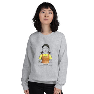 Sudadera El juego del Calamar, niña robot