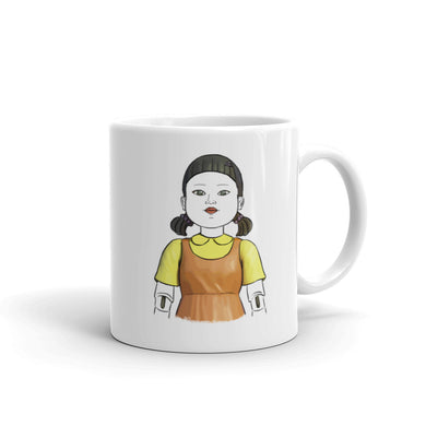 Taza El juego del Calamar, niña robot